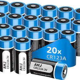 CR123A Lithium Batteries 20 Pack